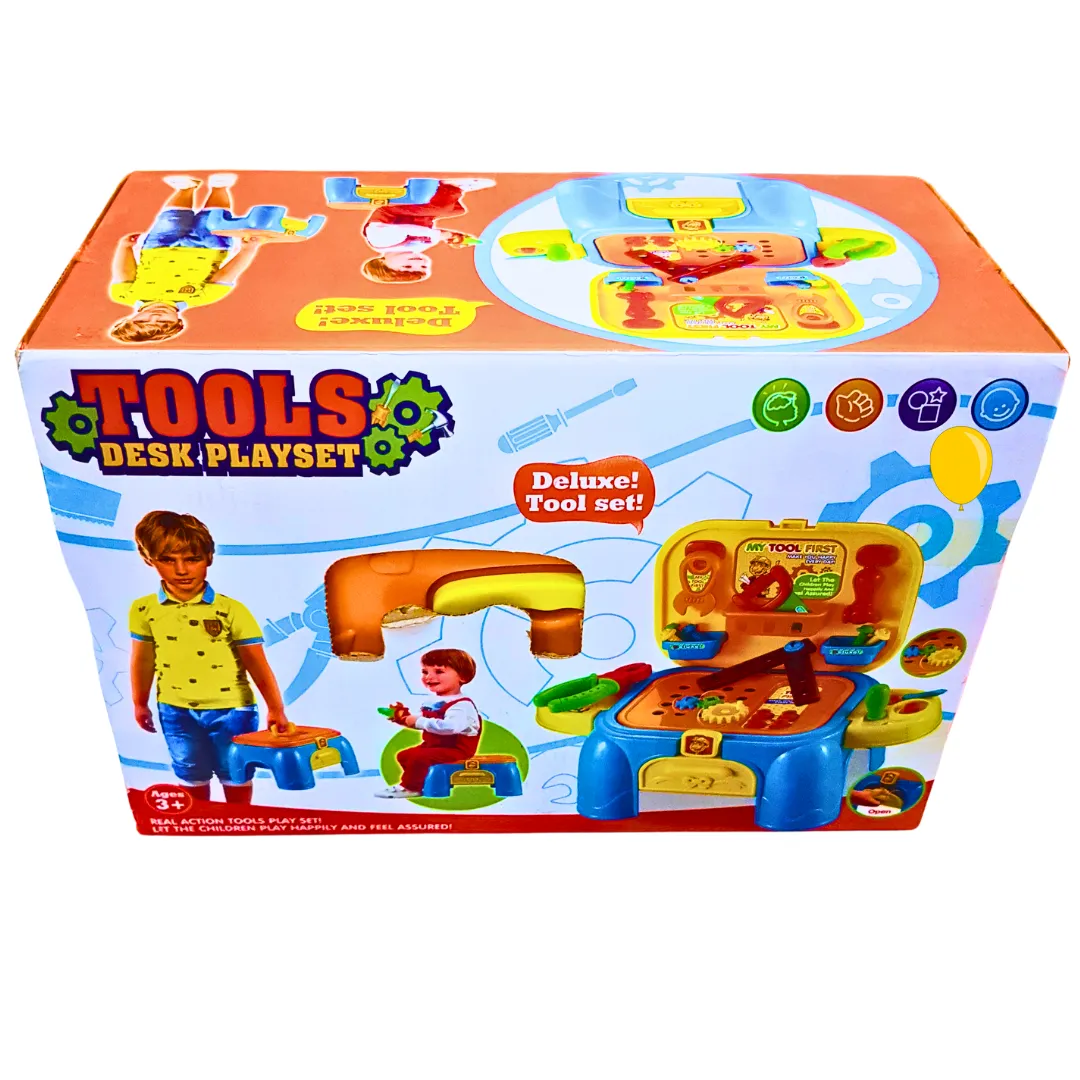 Deluxe Tools Desk Playset for Kids - Interactive & Educational Toy Set for Ages 3 