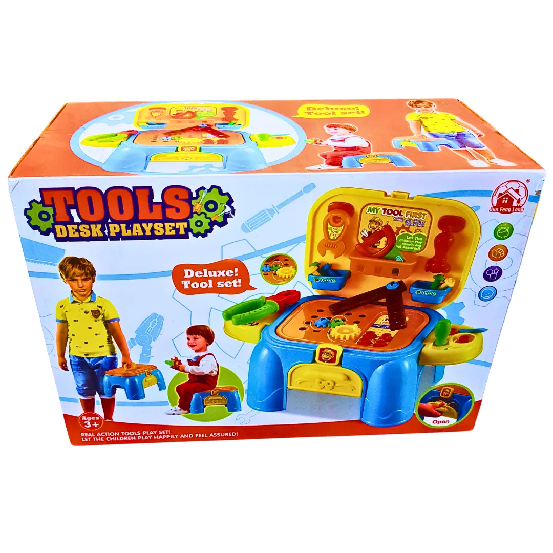 Deluxe Tools Desk Playset for Kids - Interactive & Educational Toy Set for Ages 3 