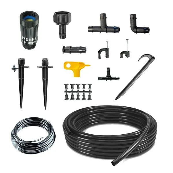 Drip Irrigation System - 100 Adjustable Dripper