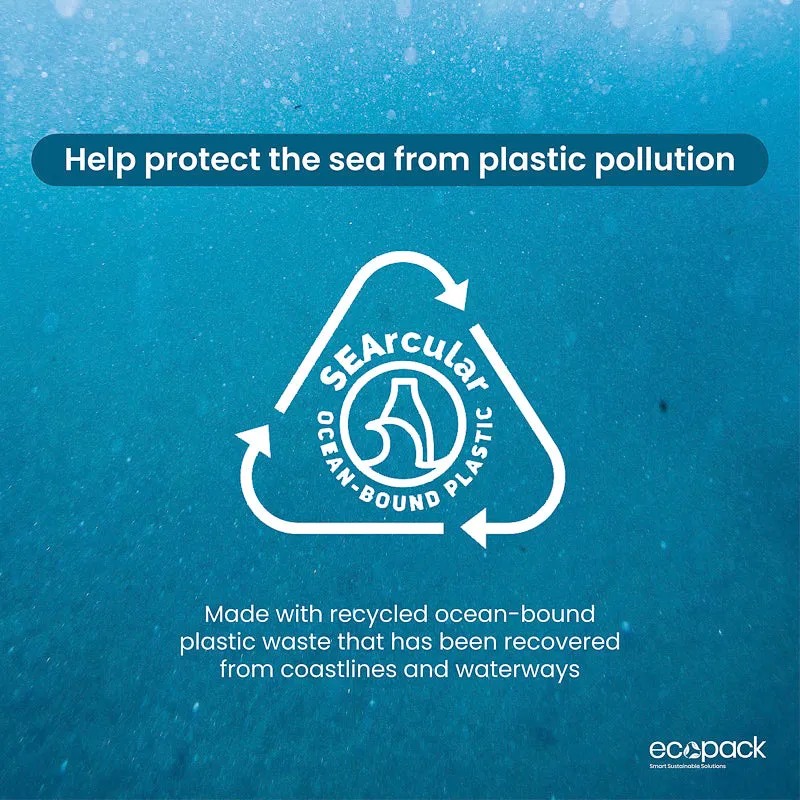 Ecopack 18L Small Recycled Plastic Bin Liners (1 Roll/32 Bags)