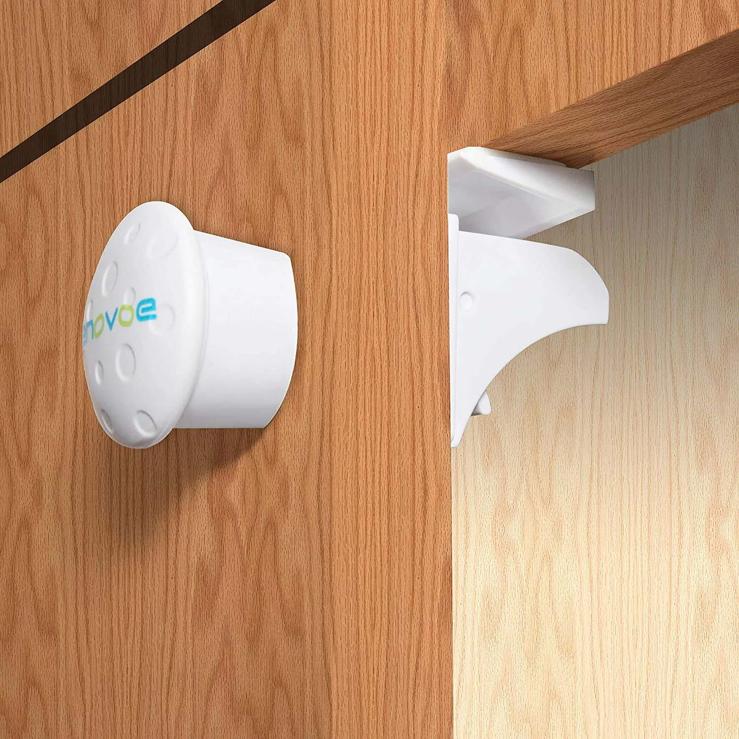 Enovoe Magnetic Locks - 36 Locks   6 Keys - Magnetic Baby Safety Cabinet and Drawer Locks