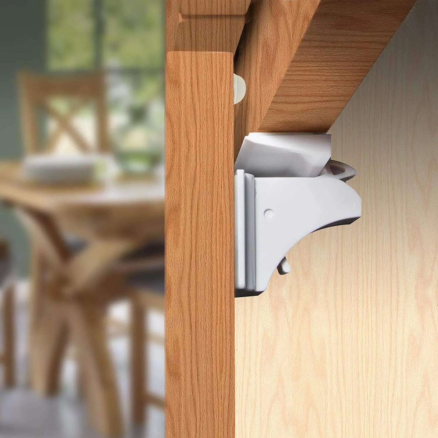 Enovoe Magnetic Locks - 36 Locks   6 Keys - Magnetic Baby Safety Cabinet and Drawer Locks