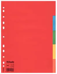 Esselte Divider Card Eco A4 5 Tabs