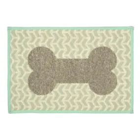 Fashion Feeding Mat - Geo Bones Aqua