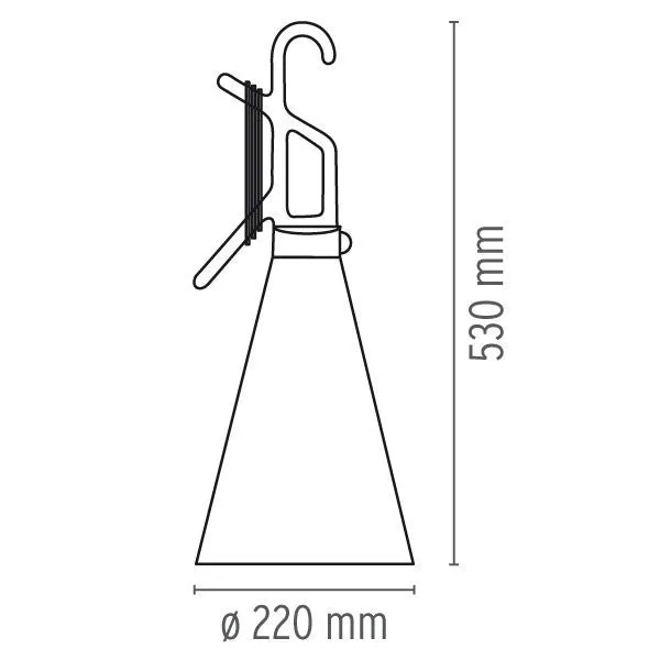 FLOS Mayday Outdoor Leaf Green Table Lamp - ID 12010