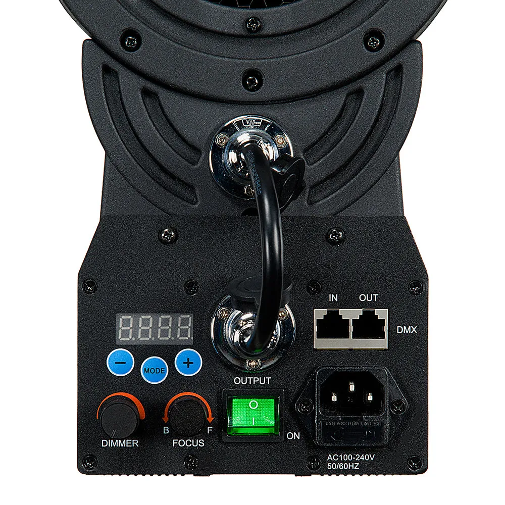 Fotodiox Pro DY-200 Daylight Fresnel LED, High-Intensity LED Fresnel Light for Film & Television - with Remote Dimmable and Focusable Control, 12V AC Power Adapter, Light Stand bracket and Removable Barndoors