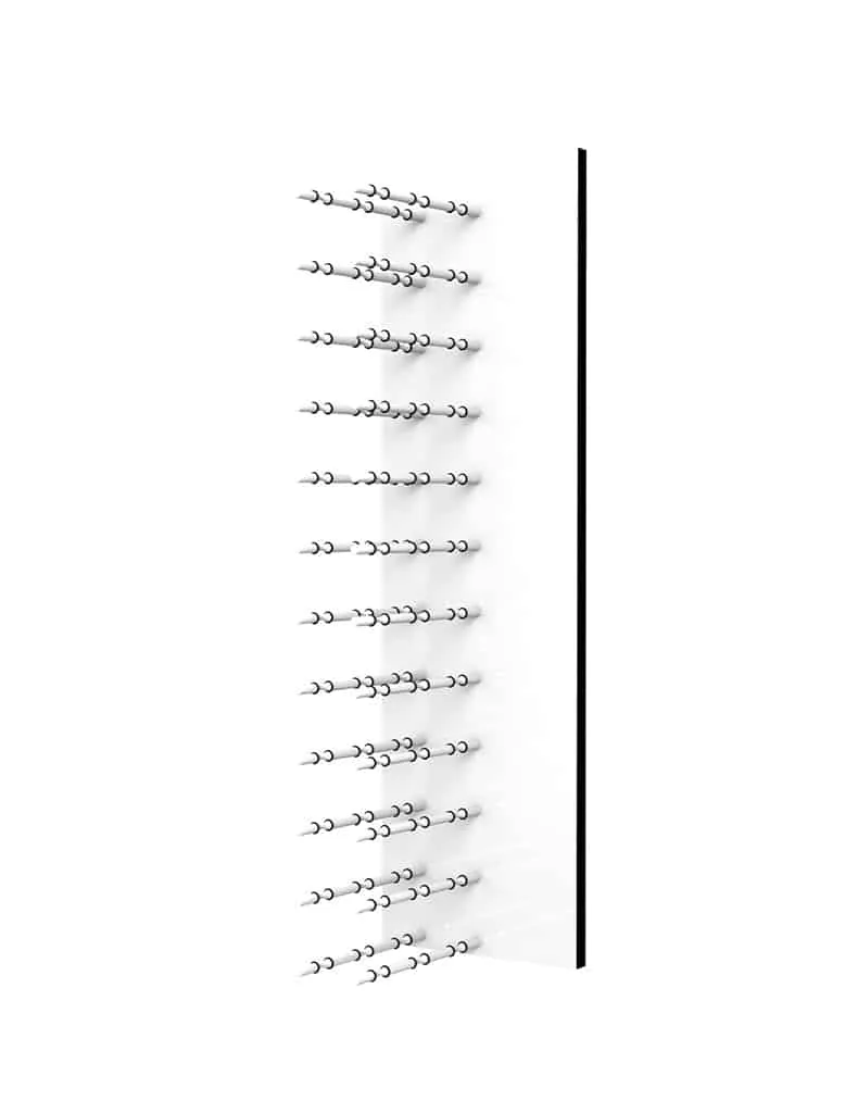 Fusion Wine Wall (Label Forward) - White Acrylic (4 Foot)