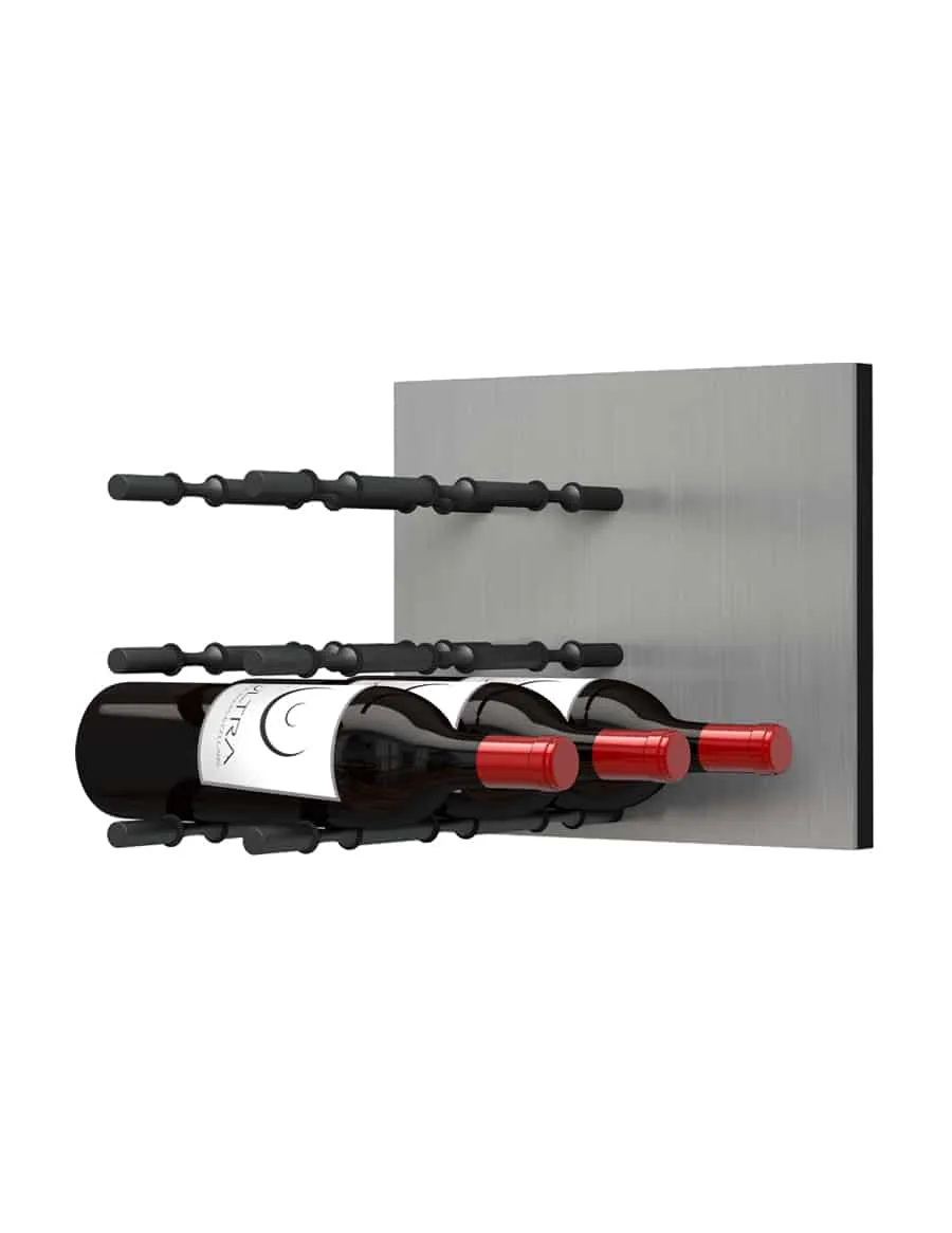 Fusion Wine Wall Panel (Label Forward) - Alumasteel (9 Bottles)