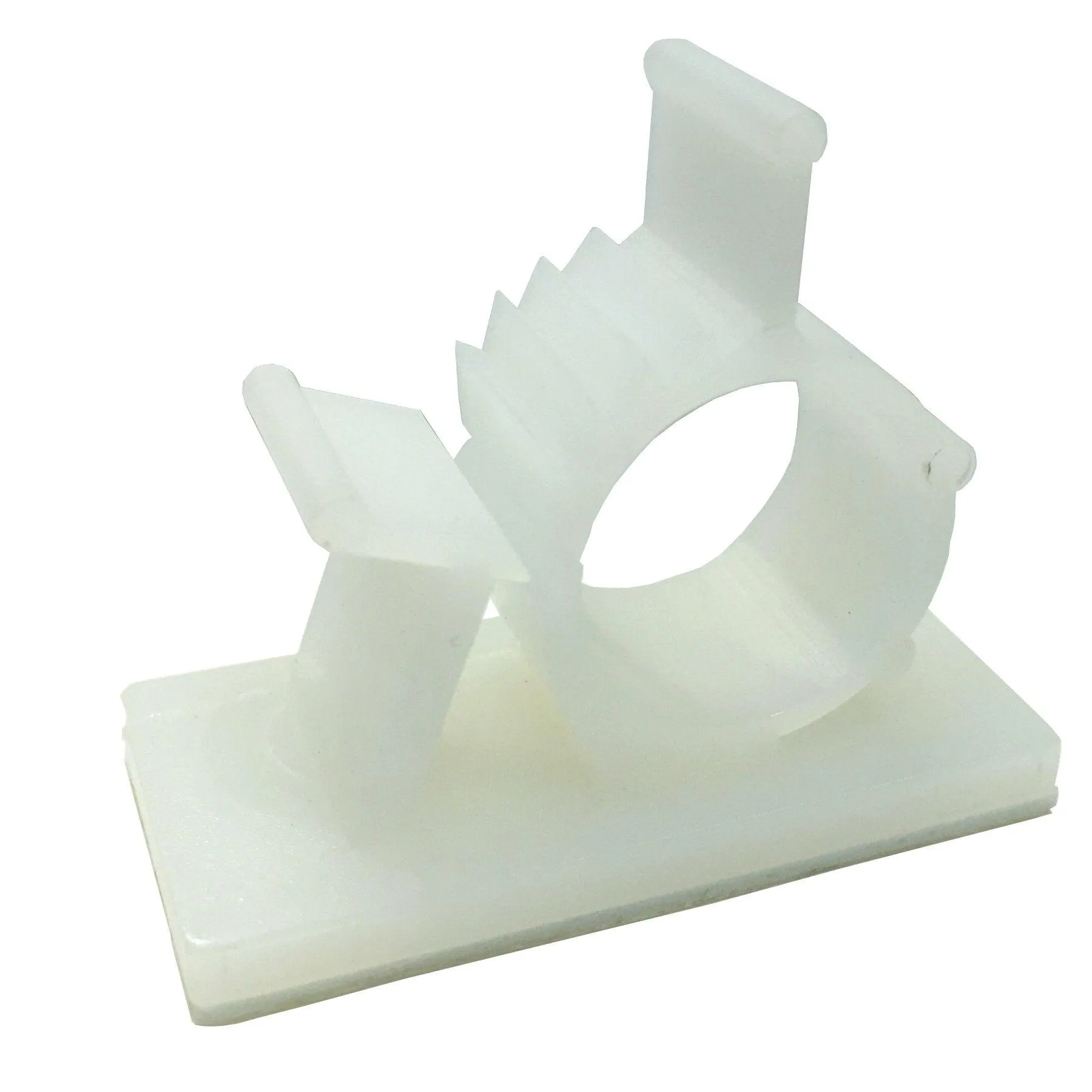 Gardner Bender GKK-1550 Plastic Kwik Clips UVB, Adjustable and Ratcheting, ½ in Dia, 4 Pk., White