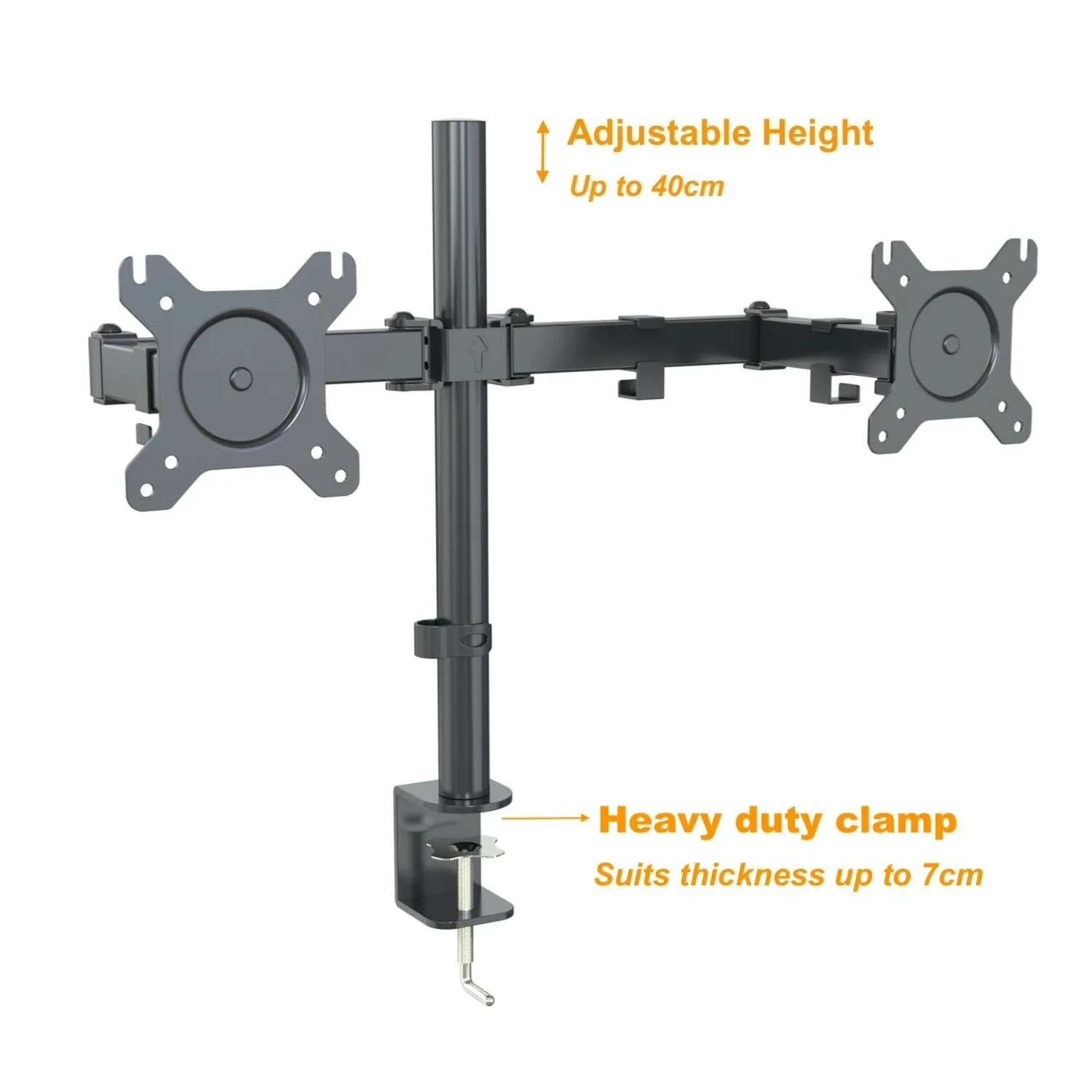 GKU Dual Monitor Mount Arm - EziRiser Monitor Mount