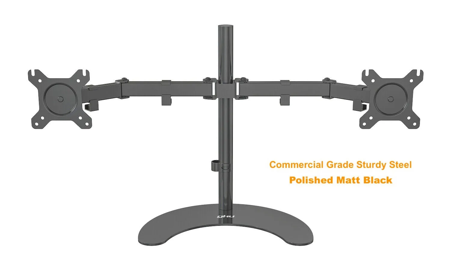 GKU Dual Monitor Mount - EziRiser Free Standing Dual Monitor Arm