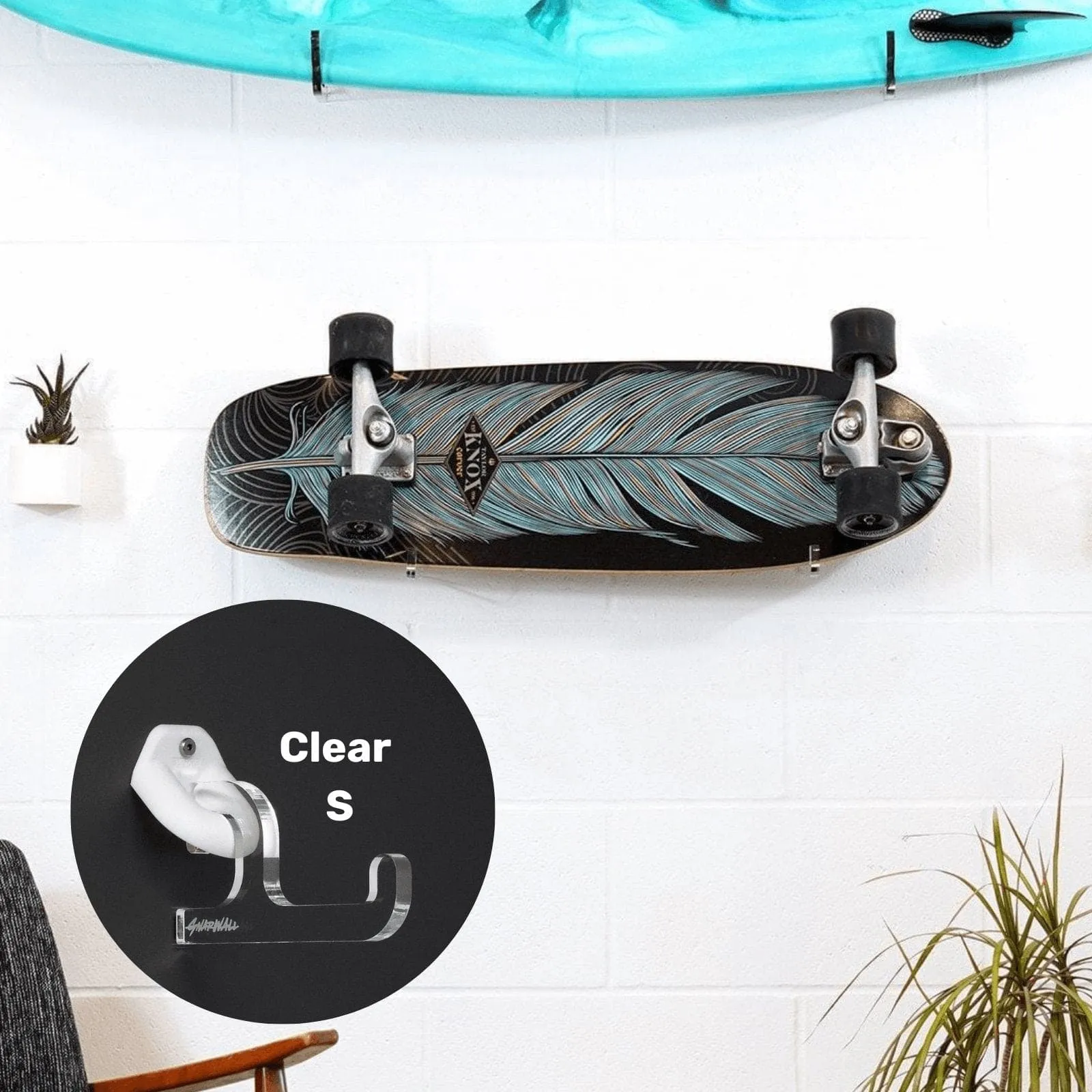 Gnarwall Horizontal Hangers - Clear - Small