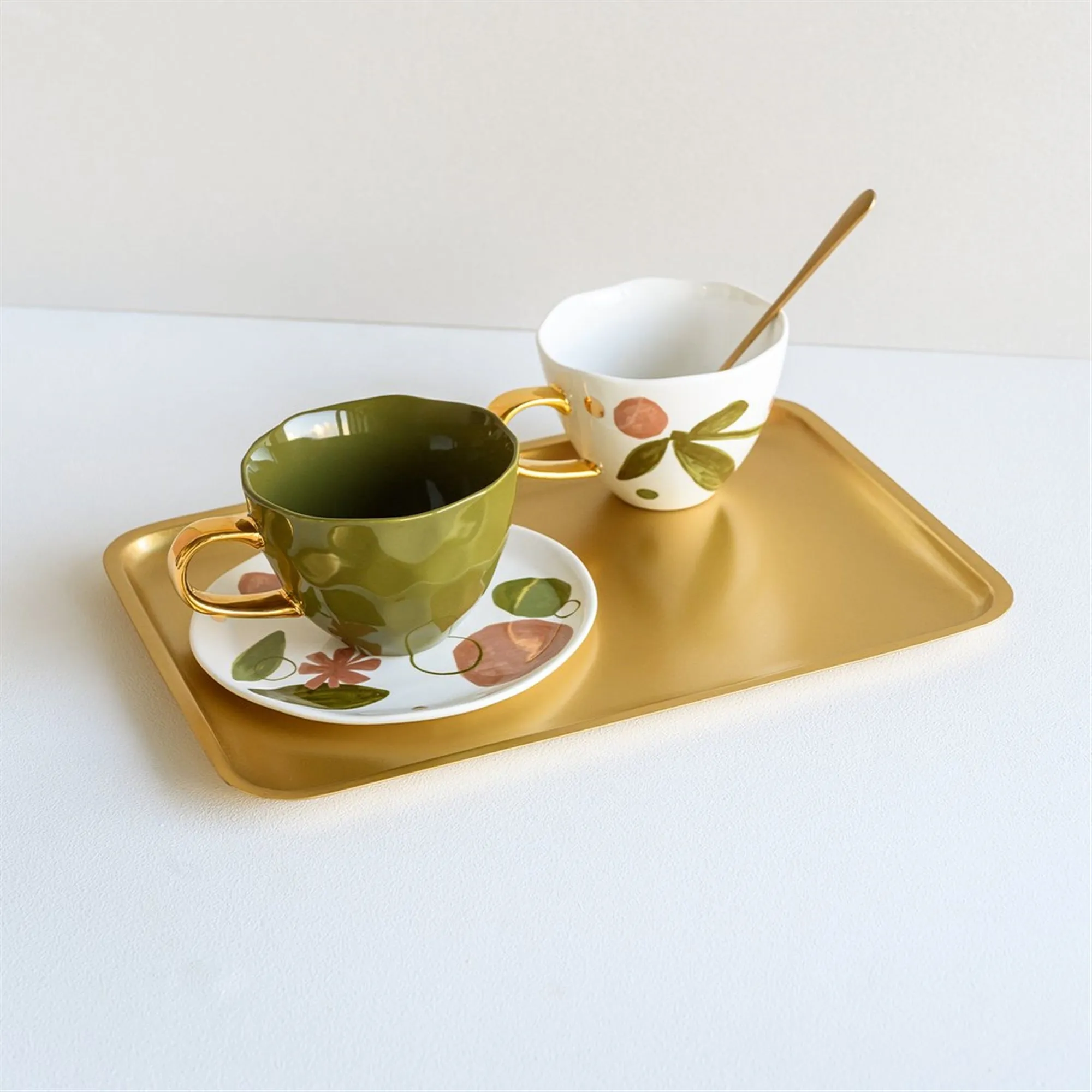 Gold Good Morning Serving Tray