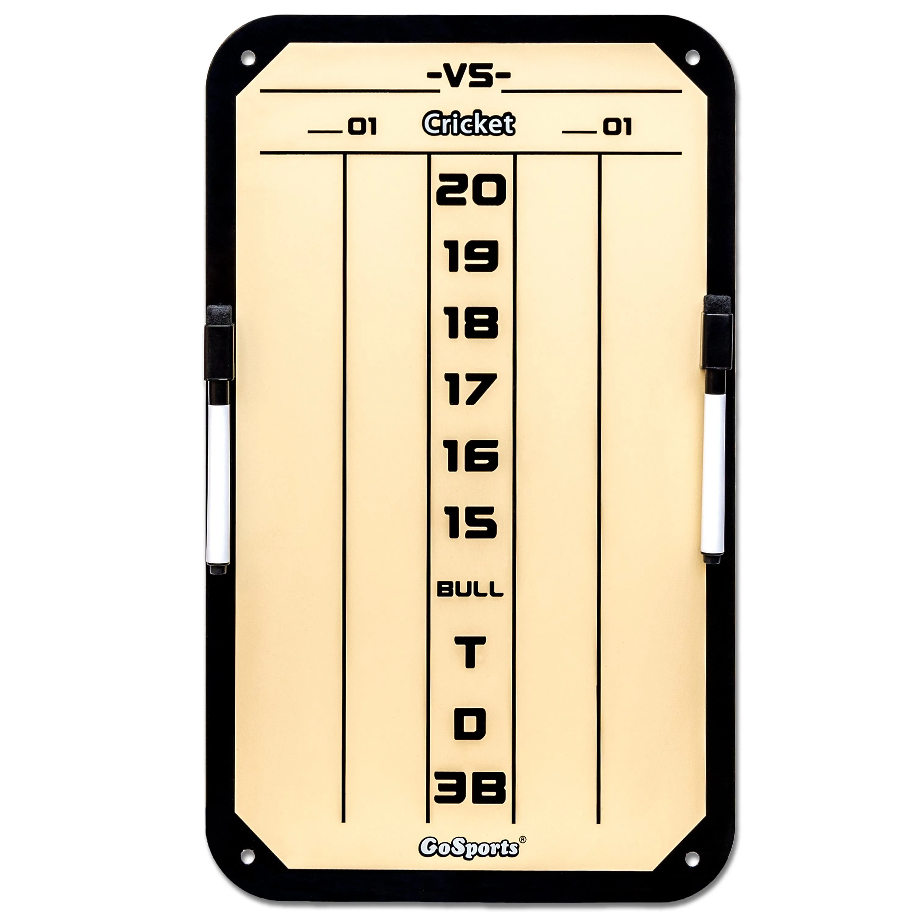 GoSports Dry Erase Steel Darts Scoreboard