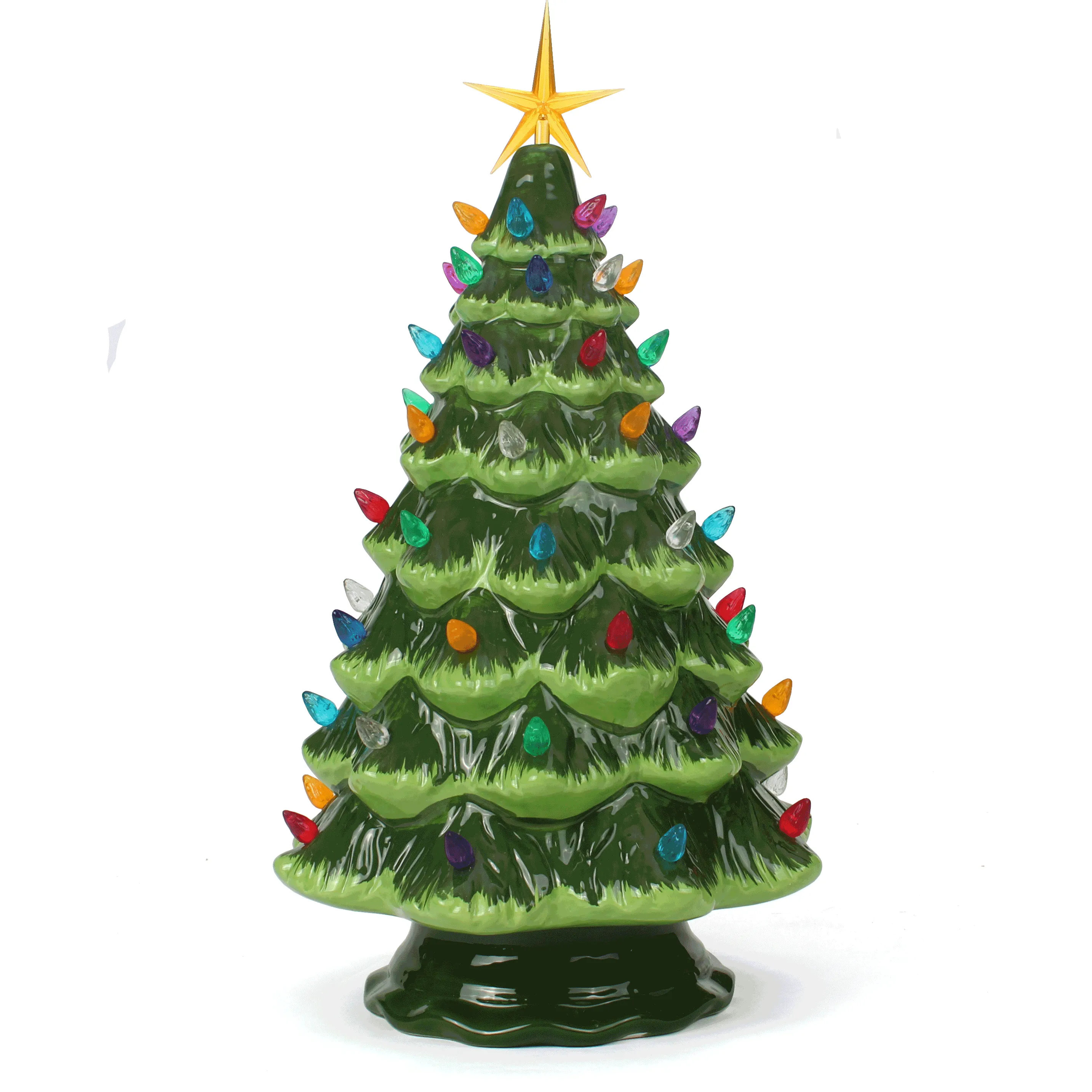Green Ceramic Christmas Tree - Large