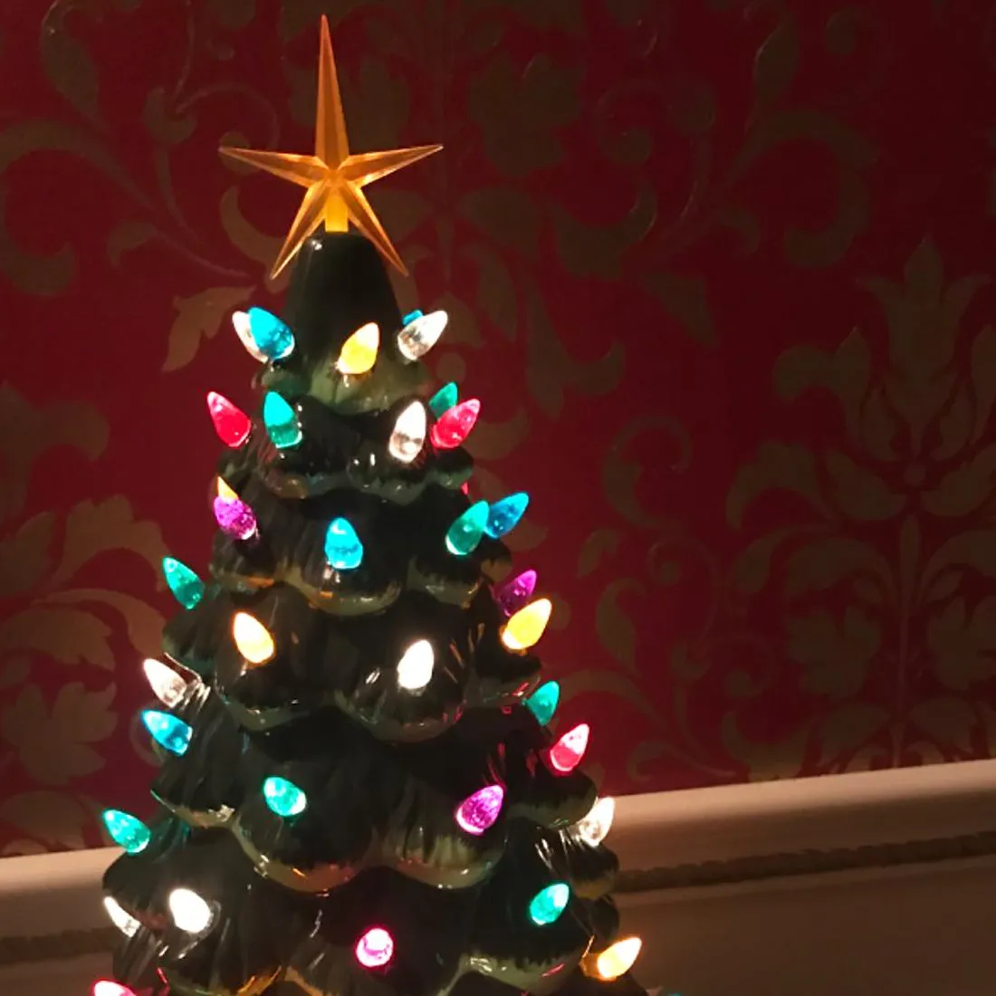 Green Ceramic Christmas Tree - Large