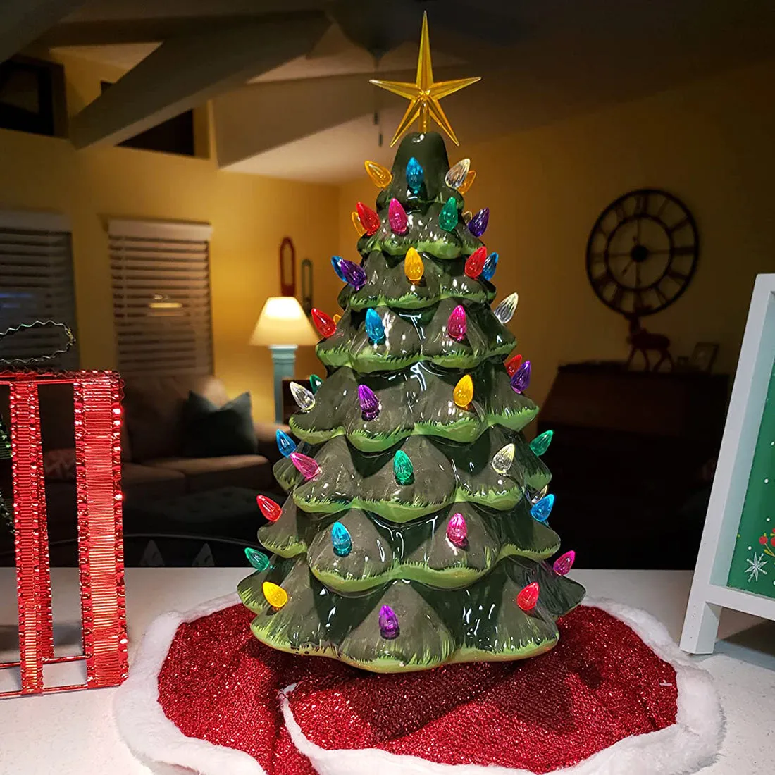 Green Ceramic Christmas Tree - Large