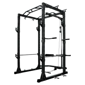 H-0076LP POWER CAGE WITH LAT PULL DOWN AND SEATED ROW