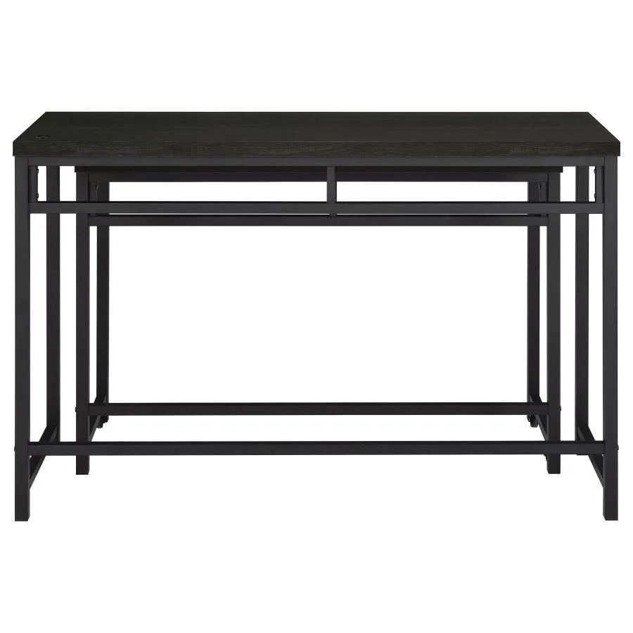 Hawes 4-piece Multipurpose Counter Height Table Set Black