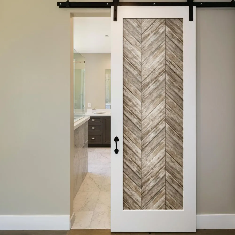 Herringbone Wood Boards Peel and Stick Wallpaper