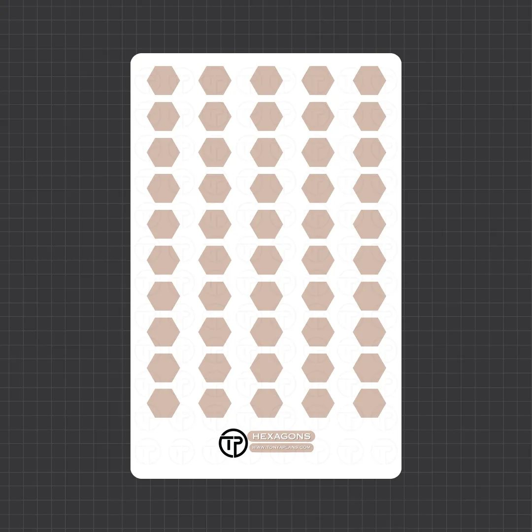 Hexagons - Planner Stickers
