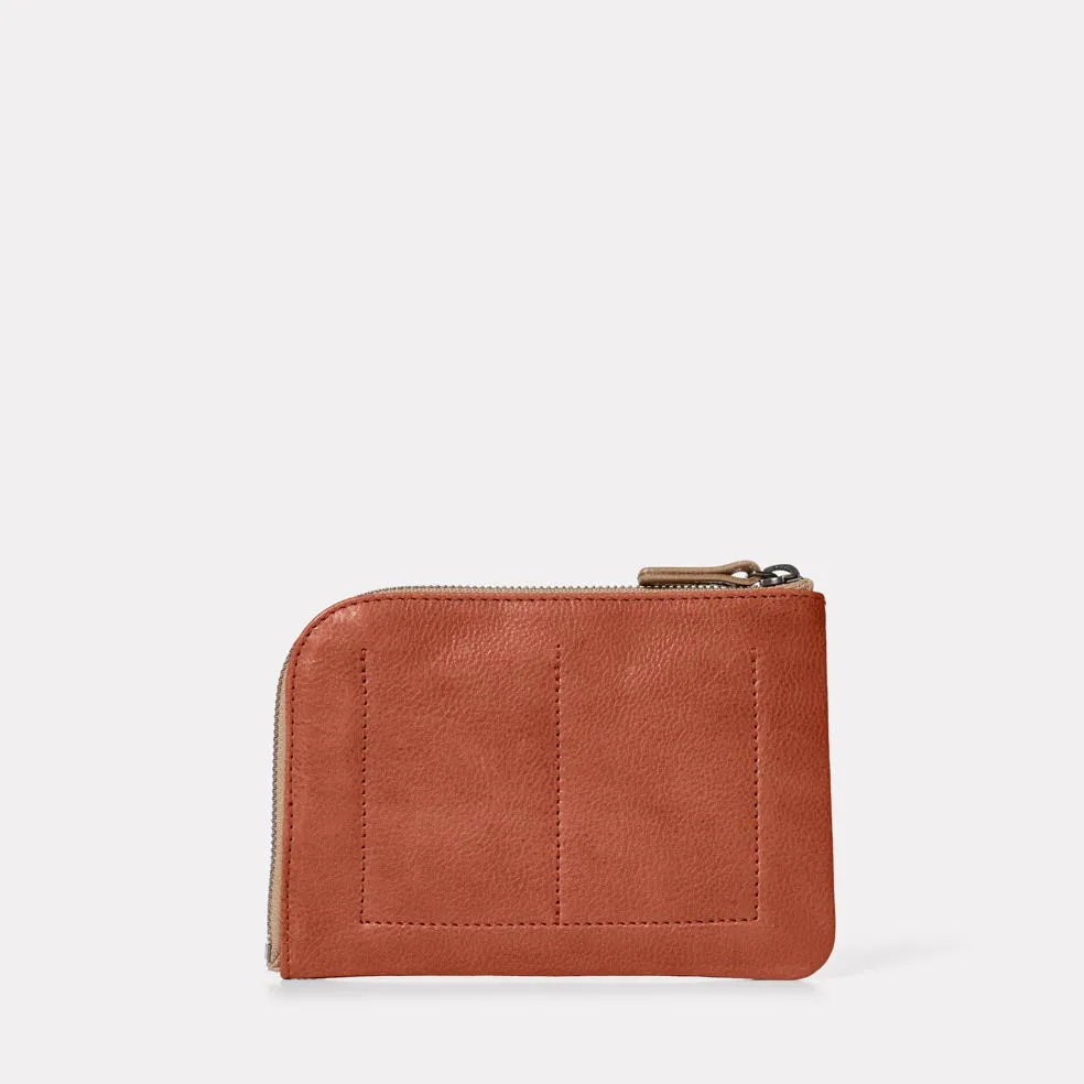 Hocker Medium Calvert Leather Purse in Tan
