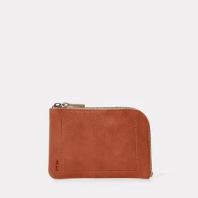 Hocker Medium Calvert Leather Purse in Tan