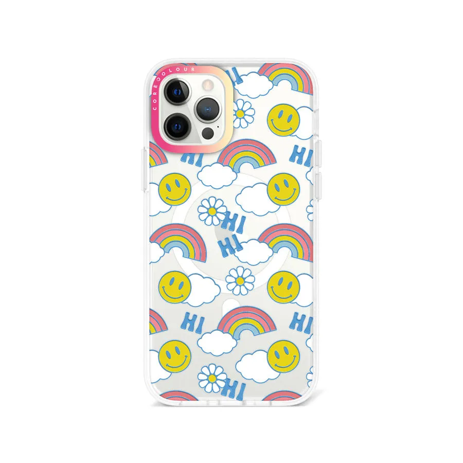 iPhone 12 Pro Max Hi There! Rainbow Phone Case Magsafe Compatible