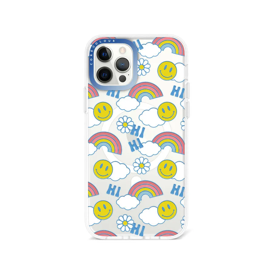 iPhone 12 Pro Max Hi There! Rainbow Phone Case Magsafe Compatible