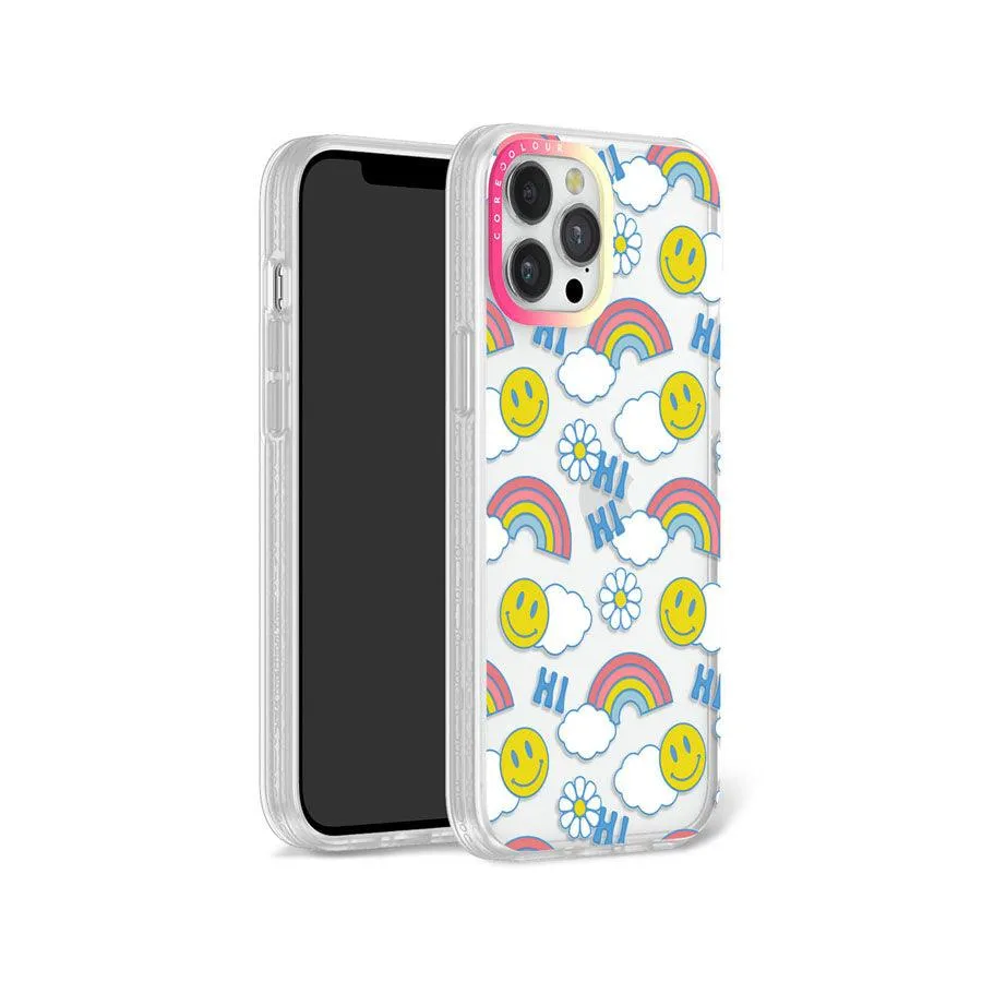 iPhone 12 Pro Max Hi There! Rainbow Phone Case Magsafe Compatible