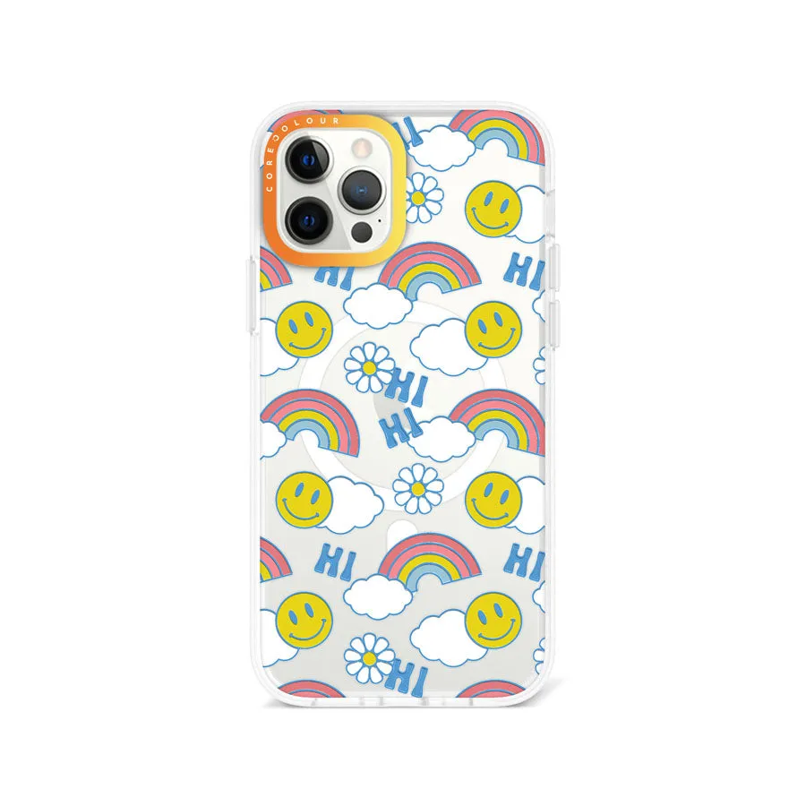 iPhone 12 Pro Max Hi There! Rainbow Phone Case Magsafe Compatible
