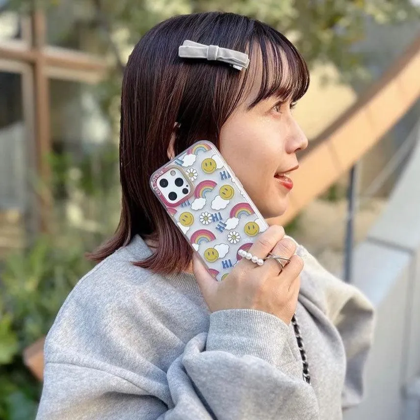 iPhone 12 Pro Max Hi There! Rainbow Phone Case Magsafe Compatible