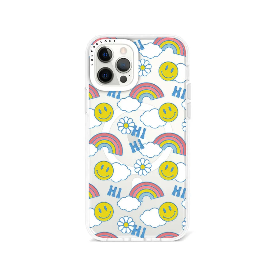 iPhone 12 Pro Max Hi There! Rainbow Phone Case Magsafe Compatible