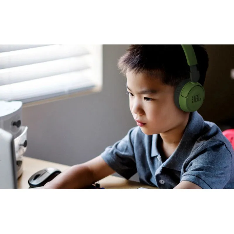 JBL JR310BT - Bluetooth Høretelefoner Til Børn m. Mikrofon - Grøn