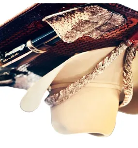 JM Mares Leg Rattlesnake Gun Holster Cowboy Hat Rack Edition