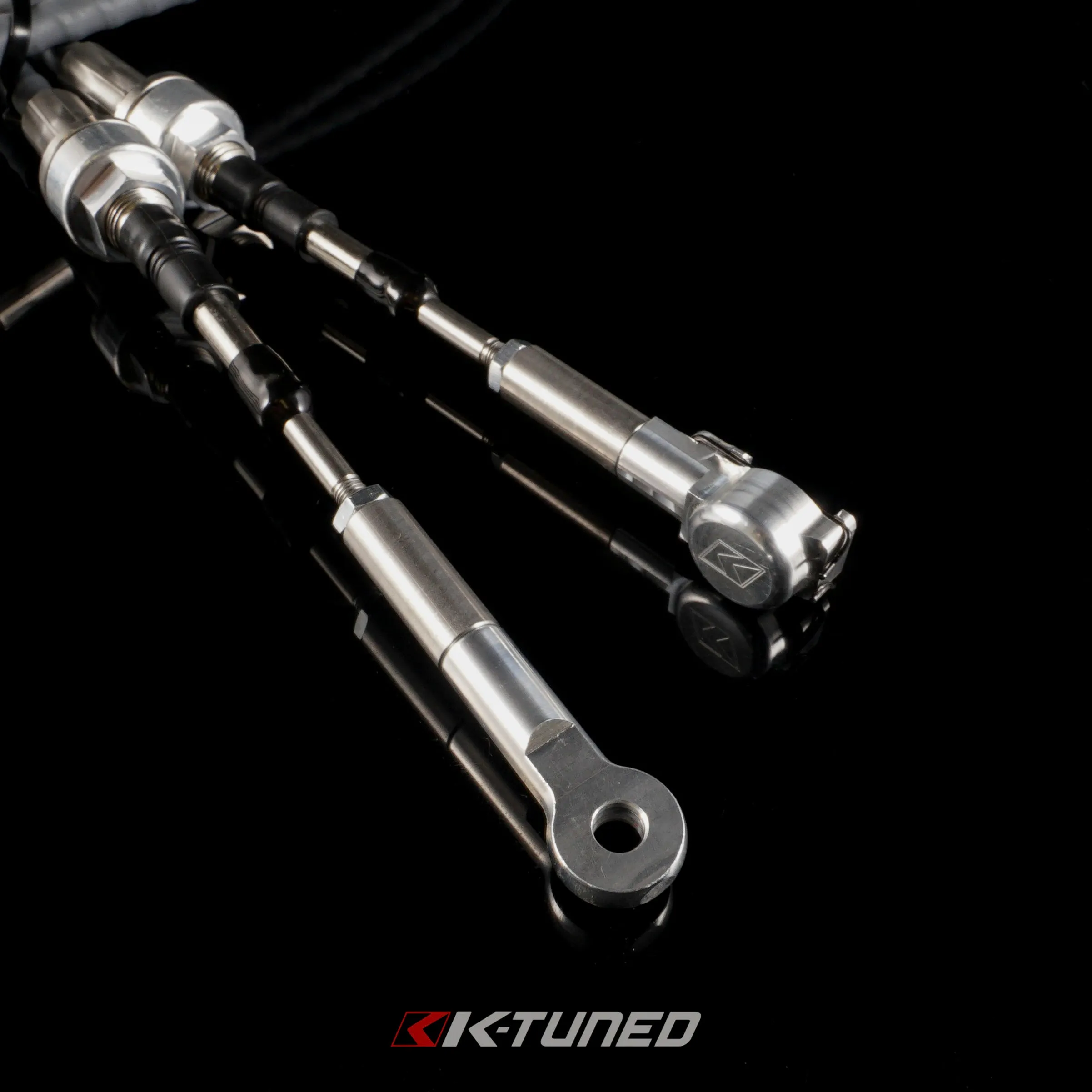 K-Tuned Shifter Cables - Race Spec Shifter Cables B-Series AWD w/ bracket - R-SFT-BAW