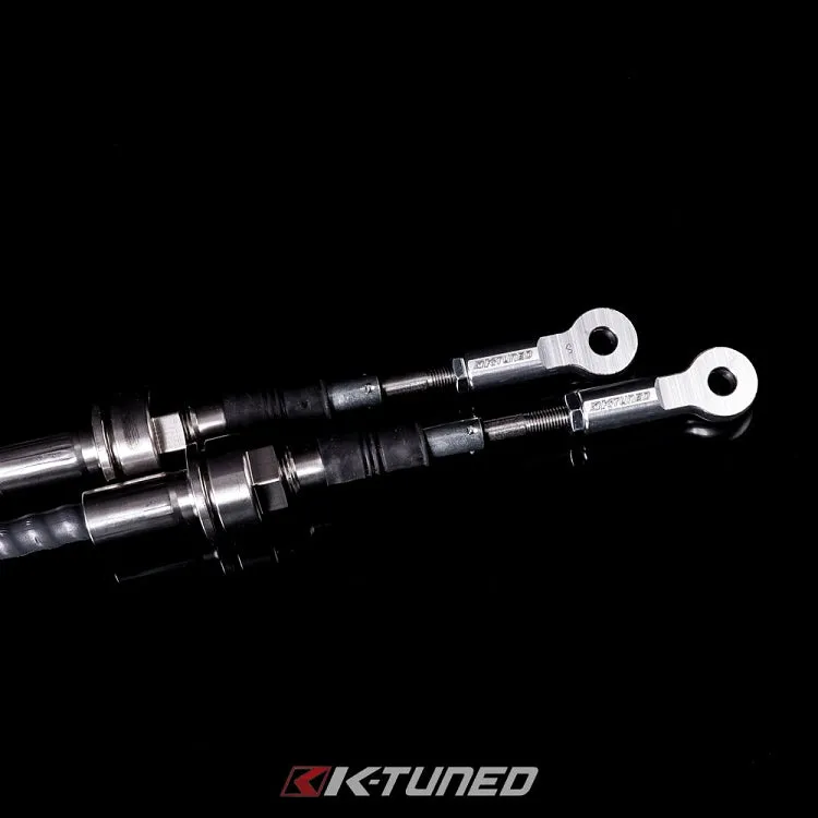 K-Tuned Shifter Cables - Race Spec Shifter Cables (w/ Billet Trans Bracket) - R-SFT-CAB