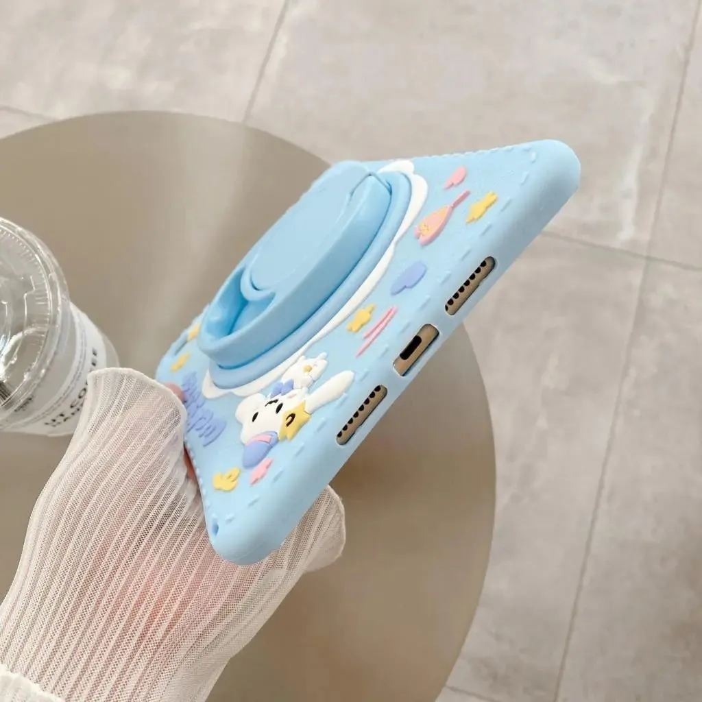 Kawaii Sillicone iPad Case (My Melody & Cinnamoroll)