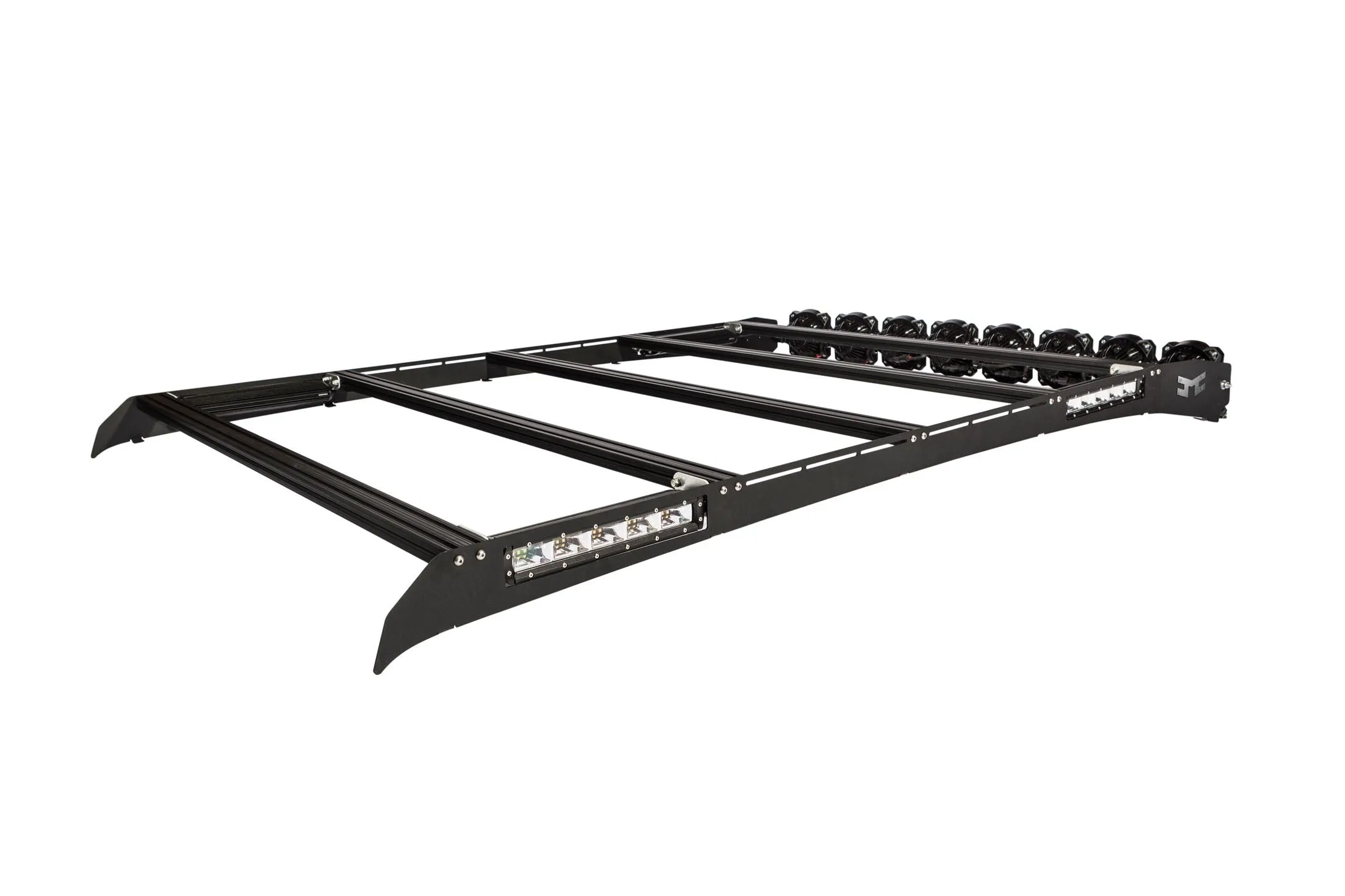 KC Hilites M-Rack 50" Gravity® LED Pro6 Roof Rack System - Side Blackout Plates - 1999-2016 F250/F350/F450 (SuperCab)