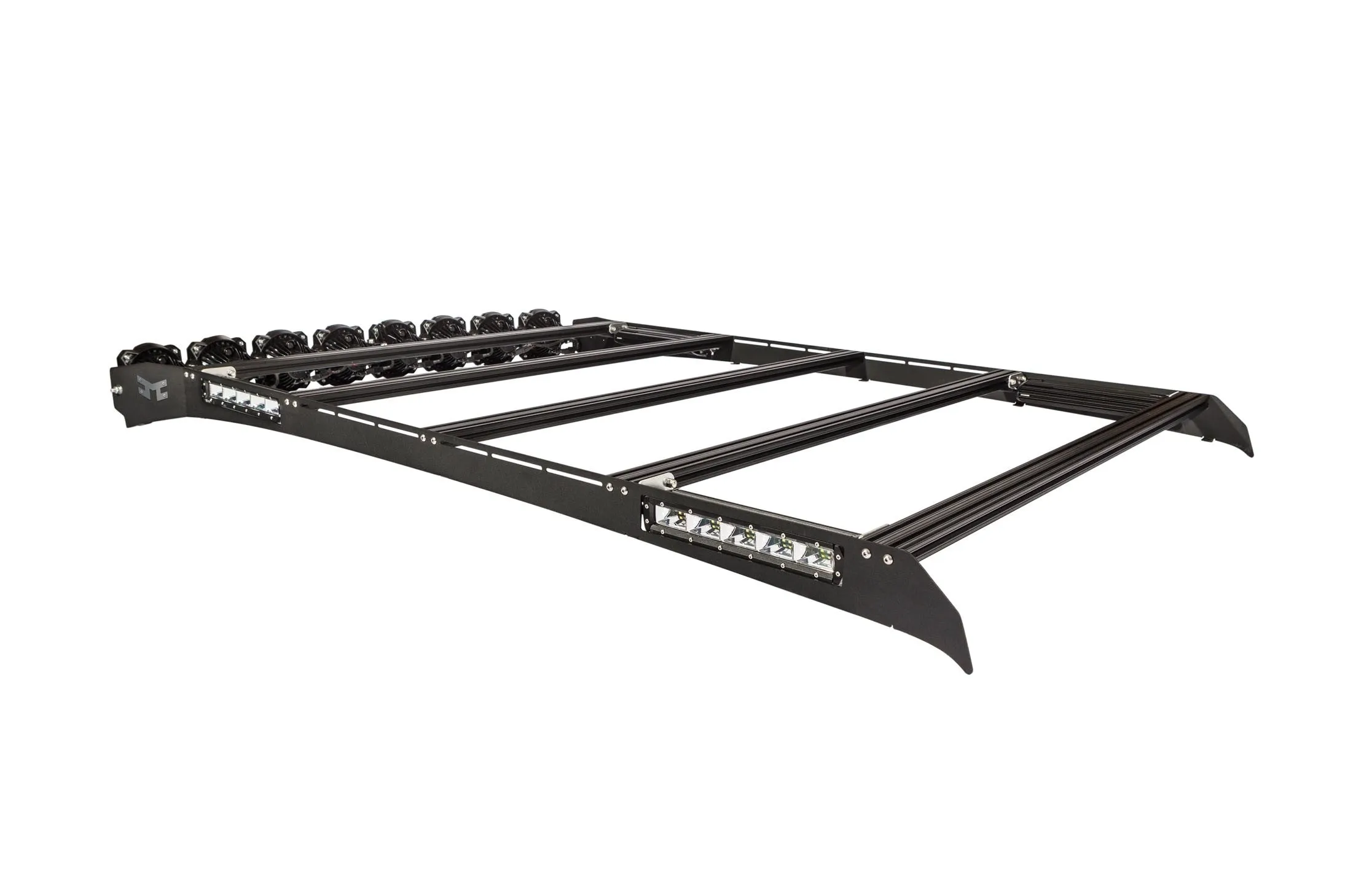 KC Hilites M-Rack 50" Gravity® LED Pro6 Roof Rack System - Side Blackout Plates - 1999-2016 F250/F350/F450 (SuperCab)