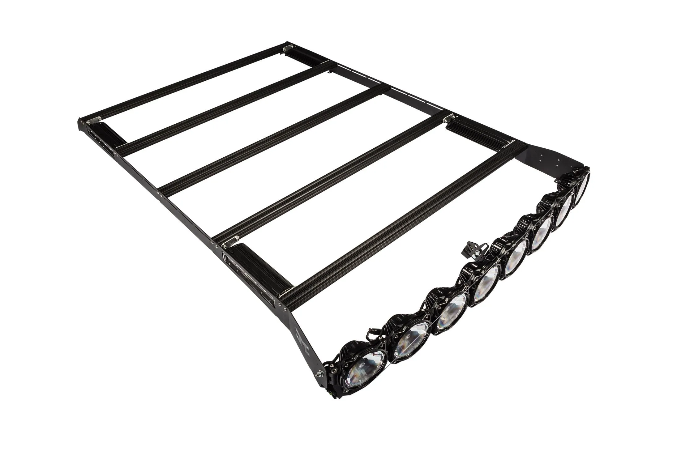 KC Hilites M-Rack 50" Gravity® LED Pro6 Roof Rack System - Side Blackout Plates - 1999-2016 F250/F350/F450 (SuperCab)