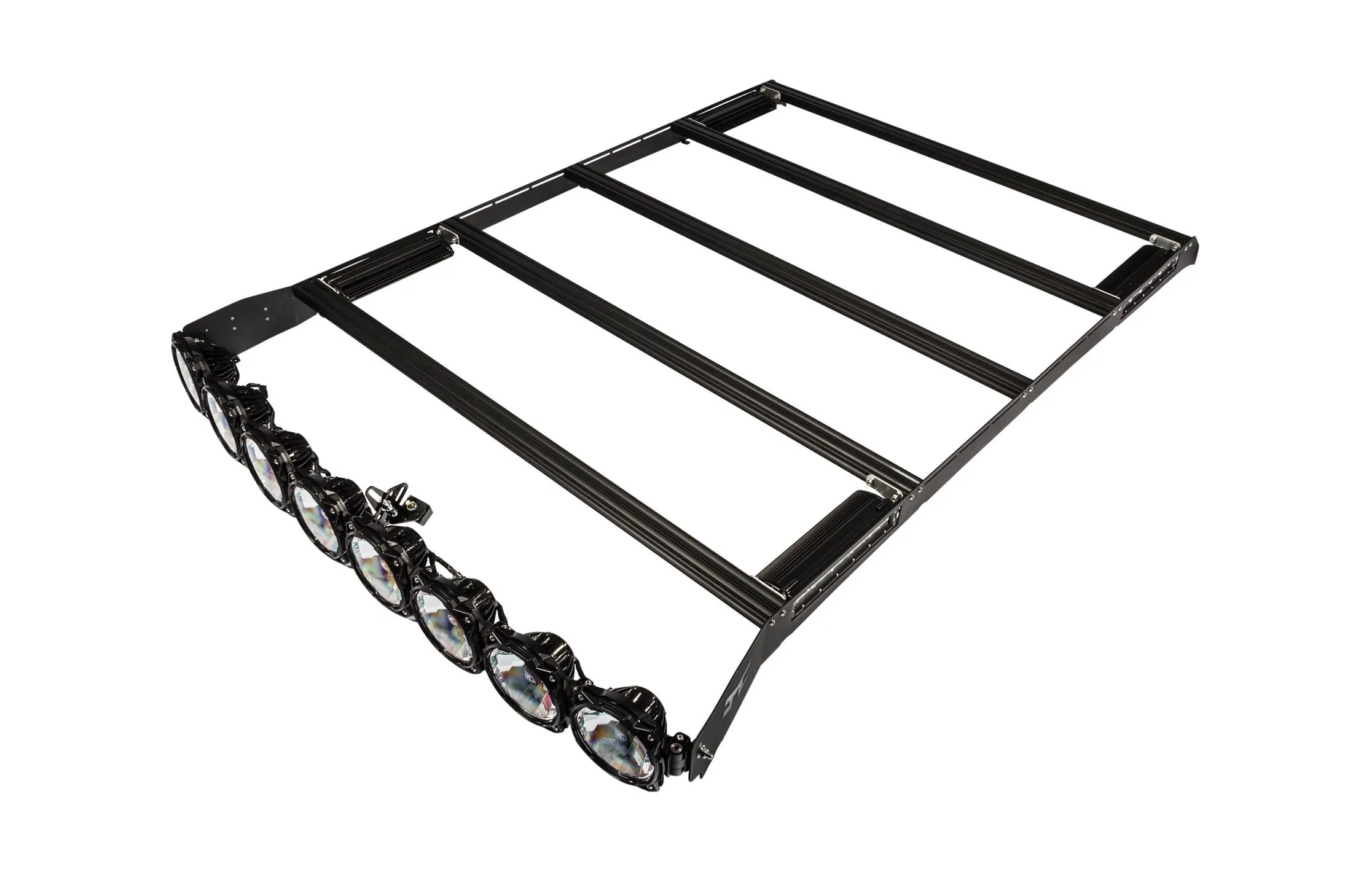 KC Hilites M-Rack 50" Gravity® LED Pro6 Roof Rack System - Side Blackout Plates - 1999-2016 F250/F350/F450 (SuperCab)