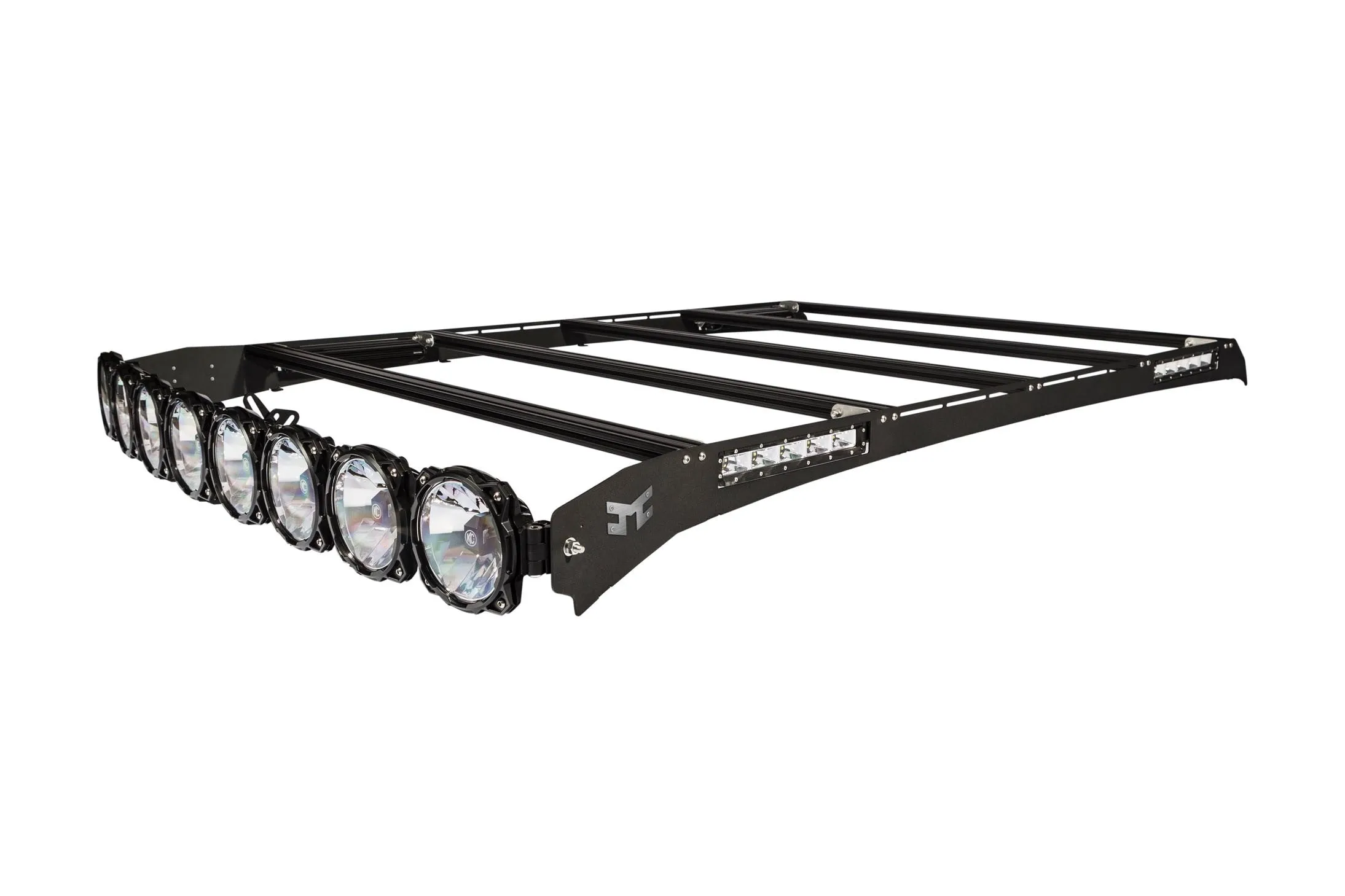 KC Hilites M-Rack 50" Gravity® LED Pro6 Roof Rack System - Side Blackout Plates - 1999-2016 F250/F350/F450 (SuperCab)