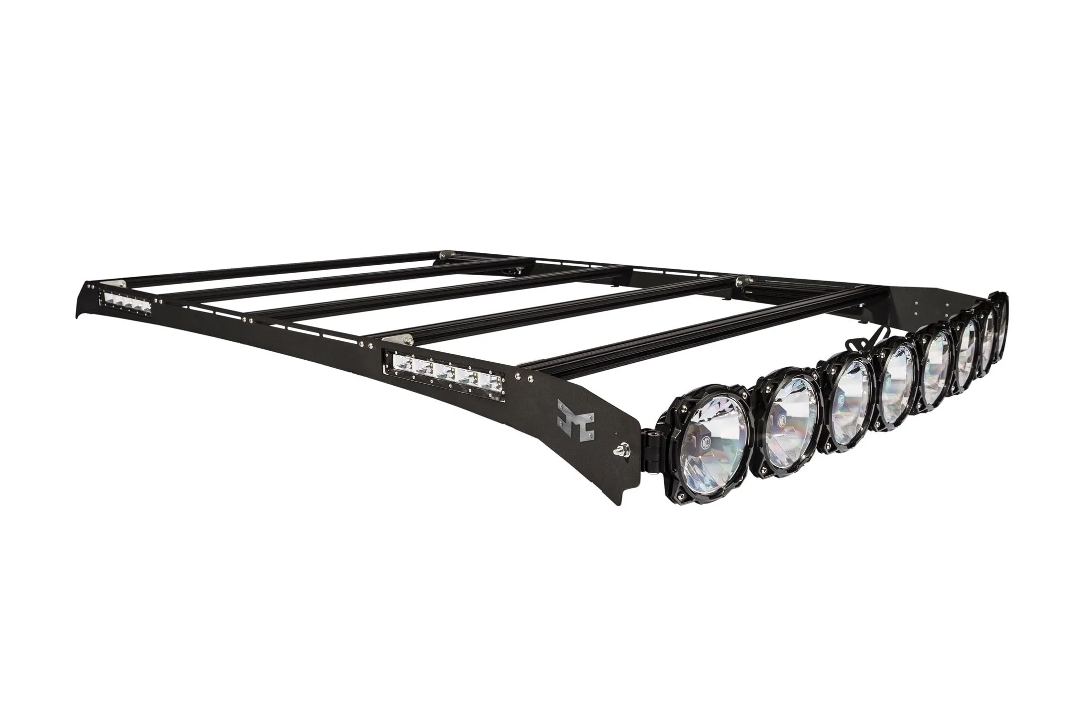 KC Hilites M-Rack 50" Gravity® LED Pro6 Roof Rack System - Side Blackout Plates - 1999-2016 F250/F350/F450 (SuperCab)