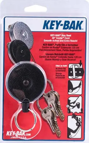 KEY-BAK 610MM 24' KEVLAR ROTATING GEAR CLIP ON BLACK