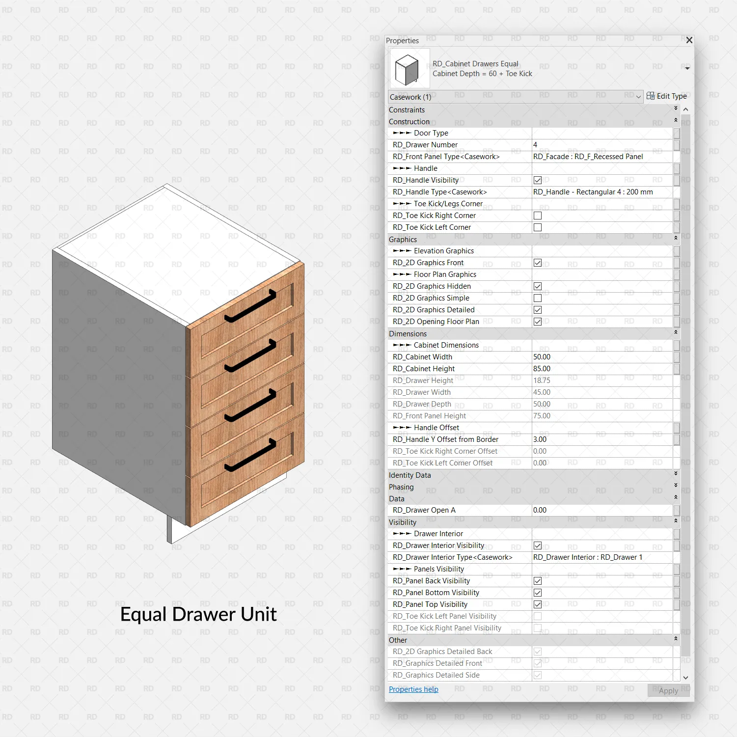 Kitchen Revit Families - Professional