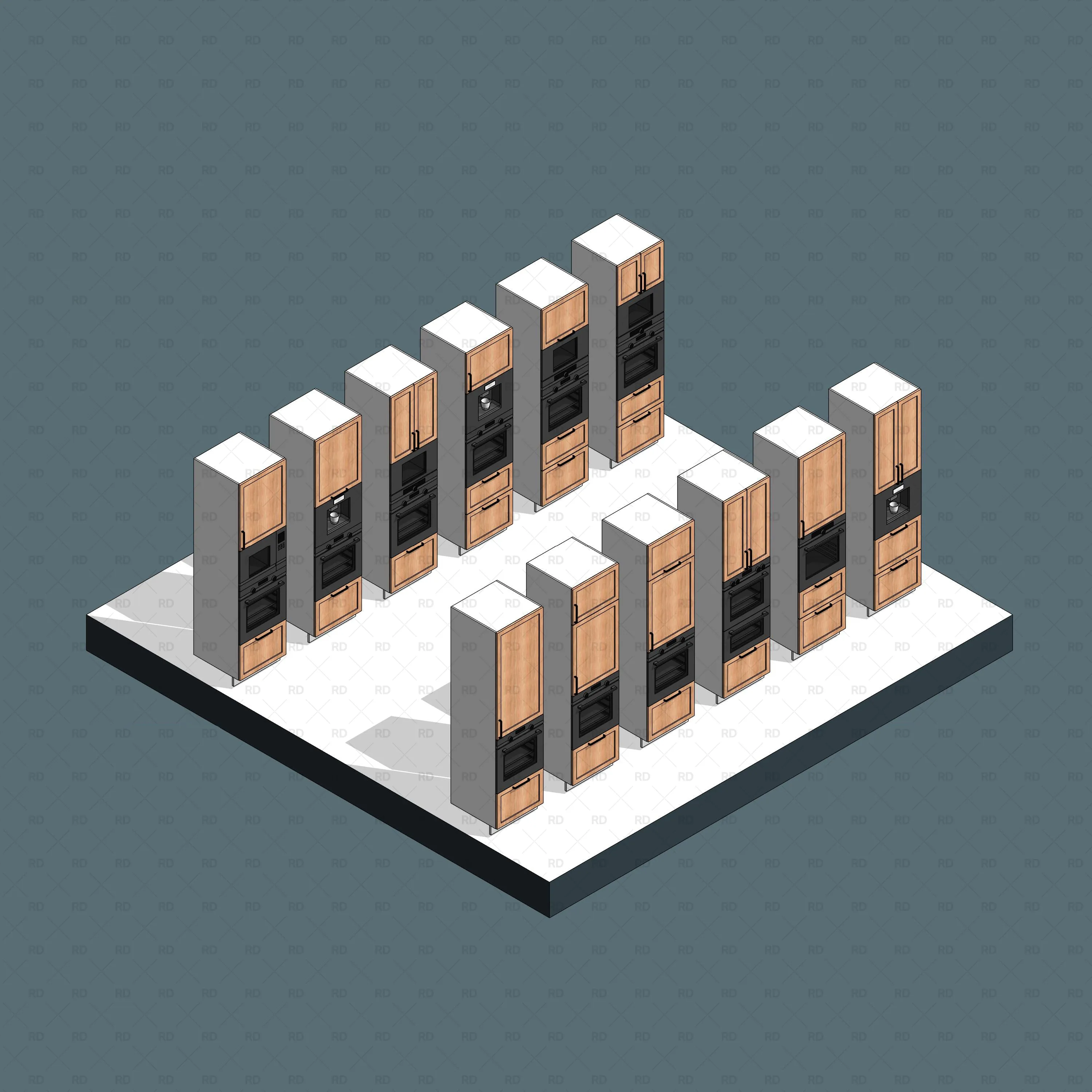 Kitchen Revit Families - Professional