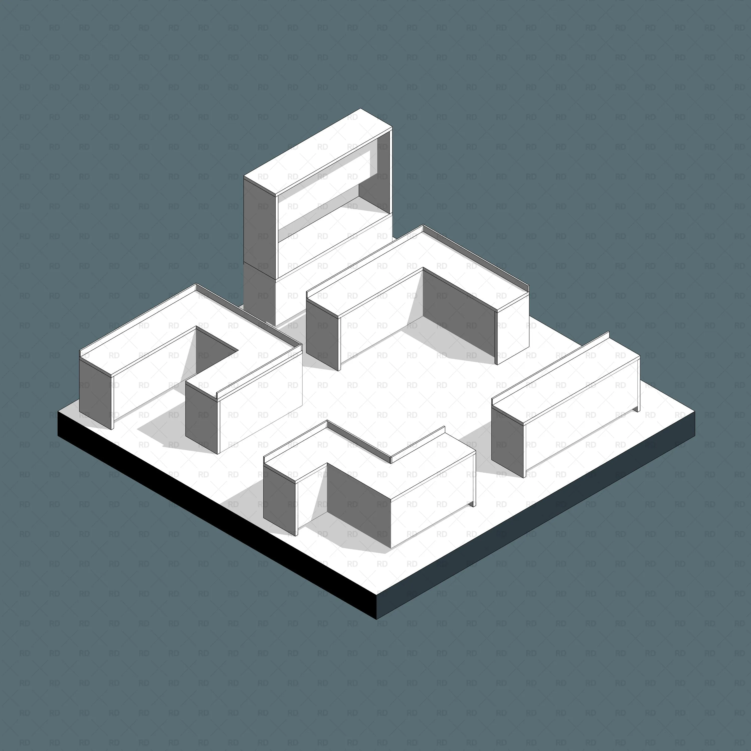 Kitchen Revit Families - Professional
