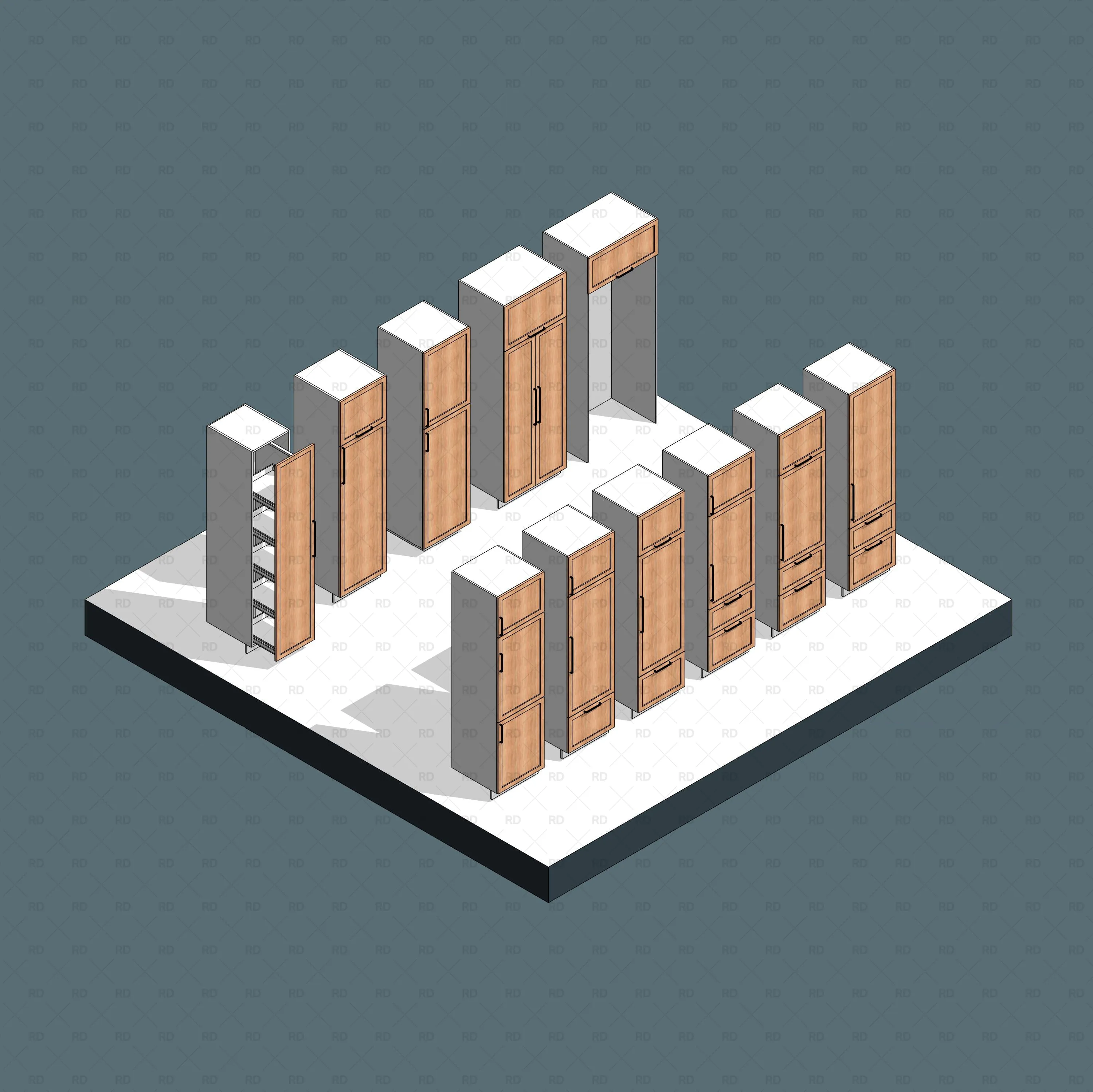 Kitchen Revit Families - Professional