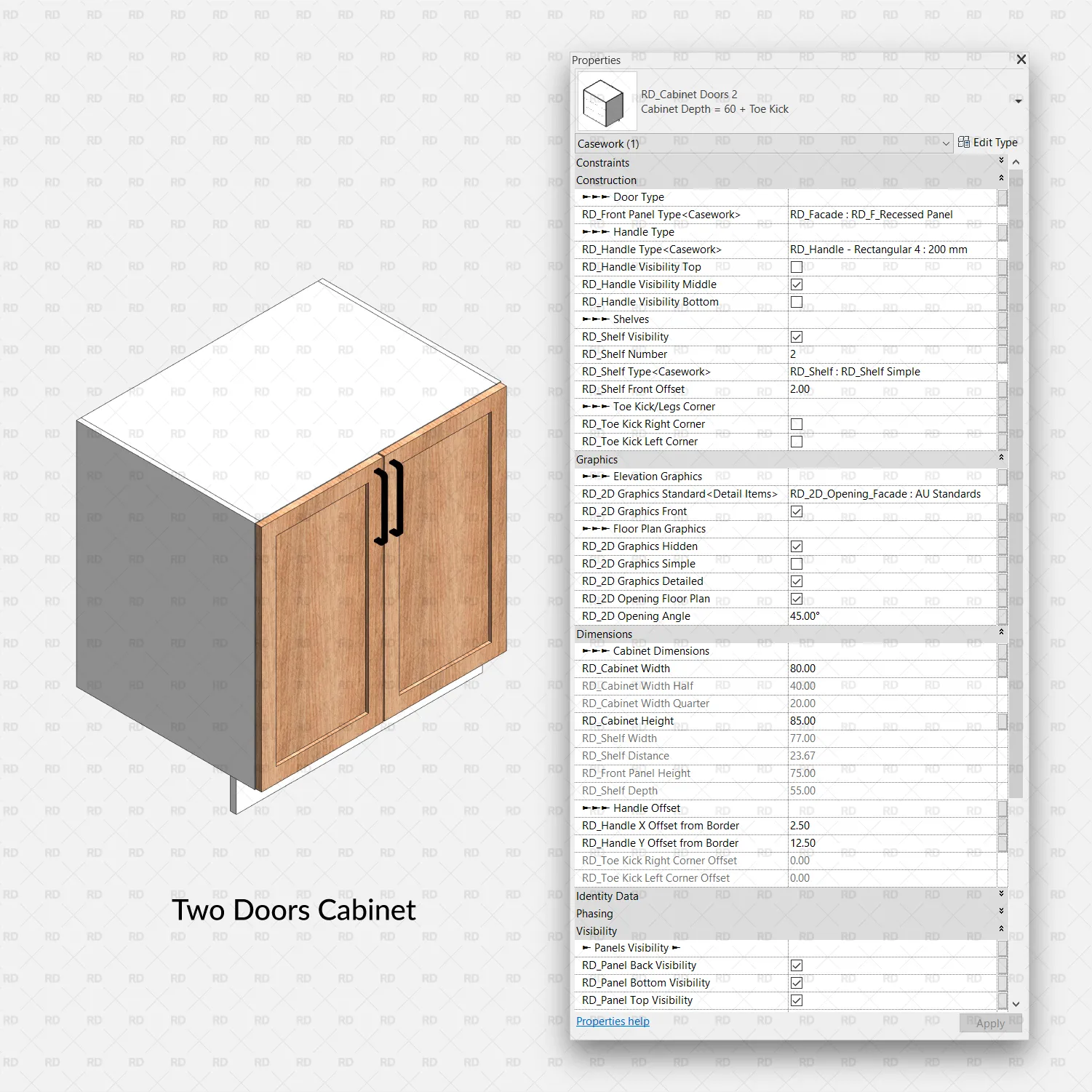 Kitchen Revit Families - Professional